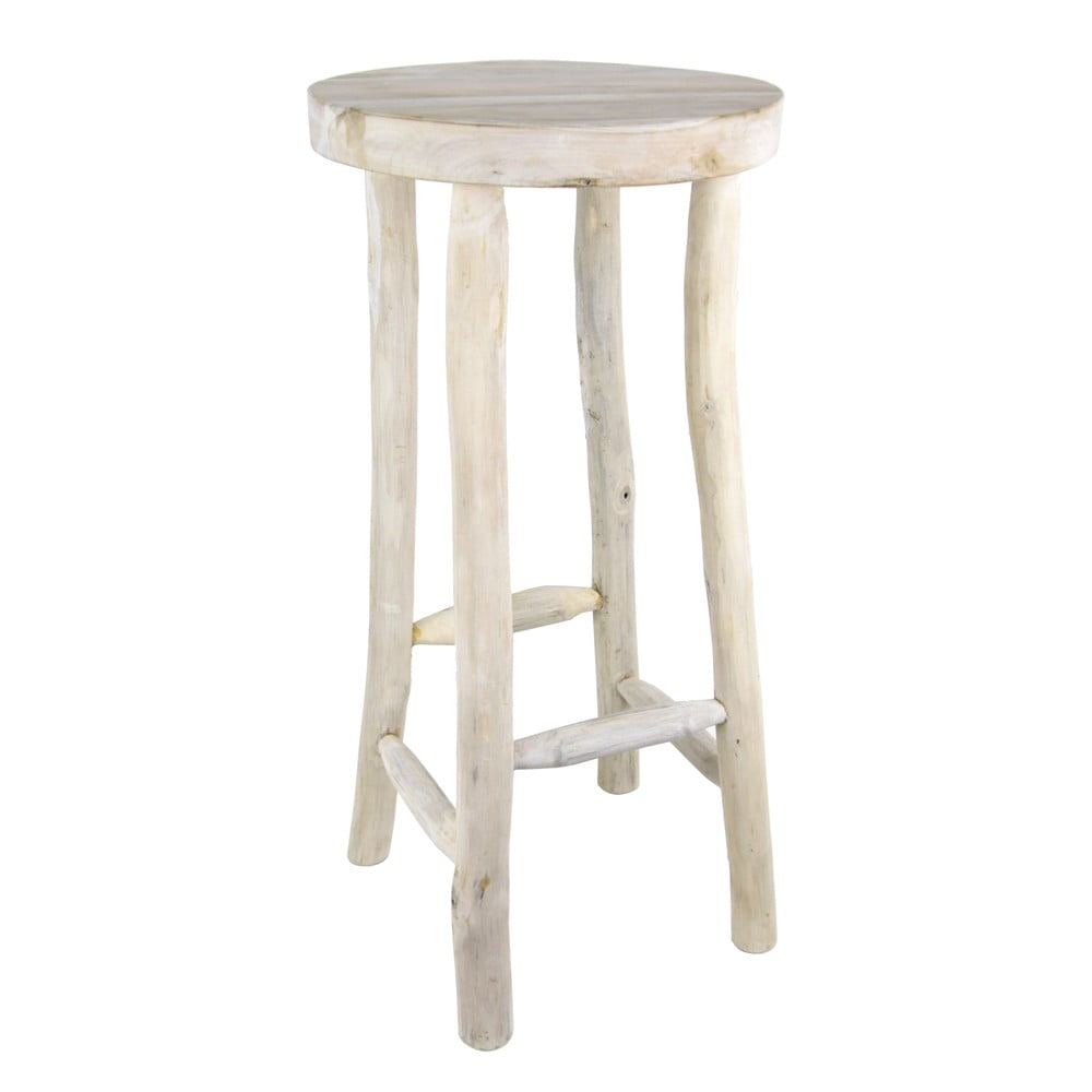 Natúr színű teakfa bárszék (ülésmagasság 15 cm) Suar/Teak – Ego Dekor