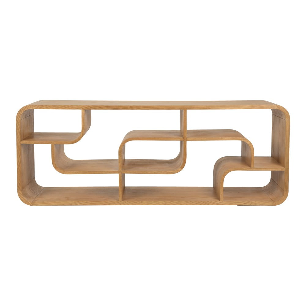 Natúr színű tölgyfa könyvespolc 60x160x35 cm Seven – Zuiver