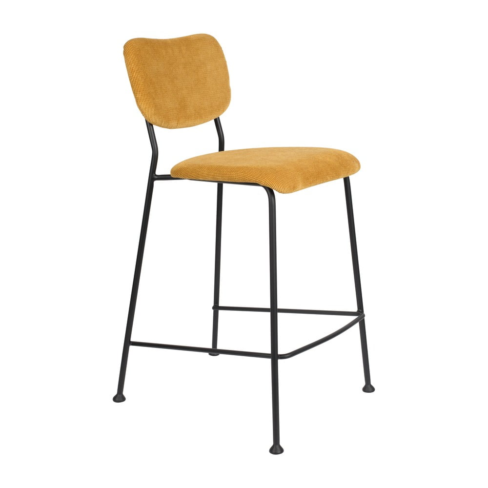 Okkersárga bárszék szett 2 db-os 92 cm Benson – Zuiver