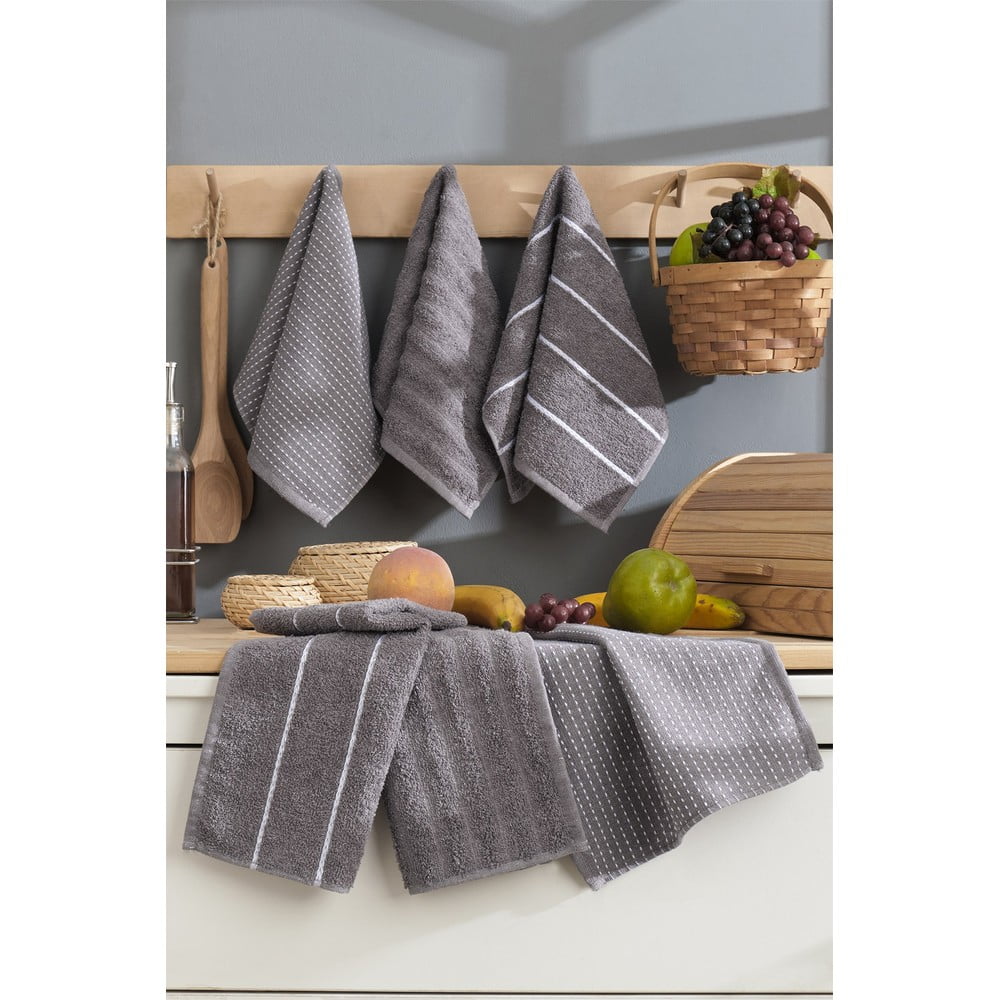 Pamut konyharuha szett 6 db-os 30x50 cm Sofya – Foutastic