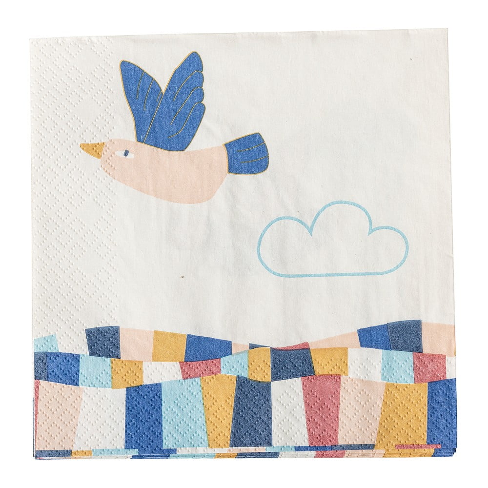 Papír szalvéta szett 20 db-os 33x33 cm Colorine – Bloomingville Mini