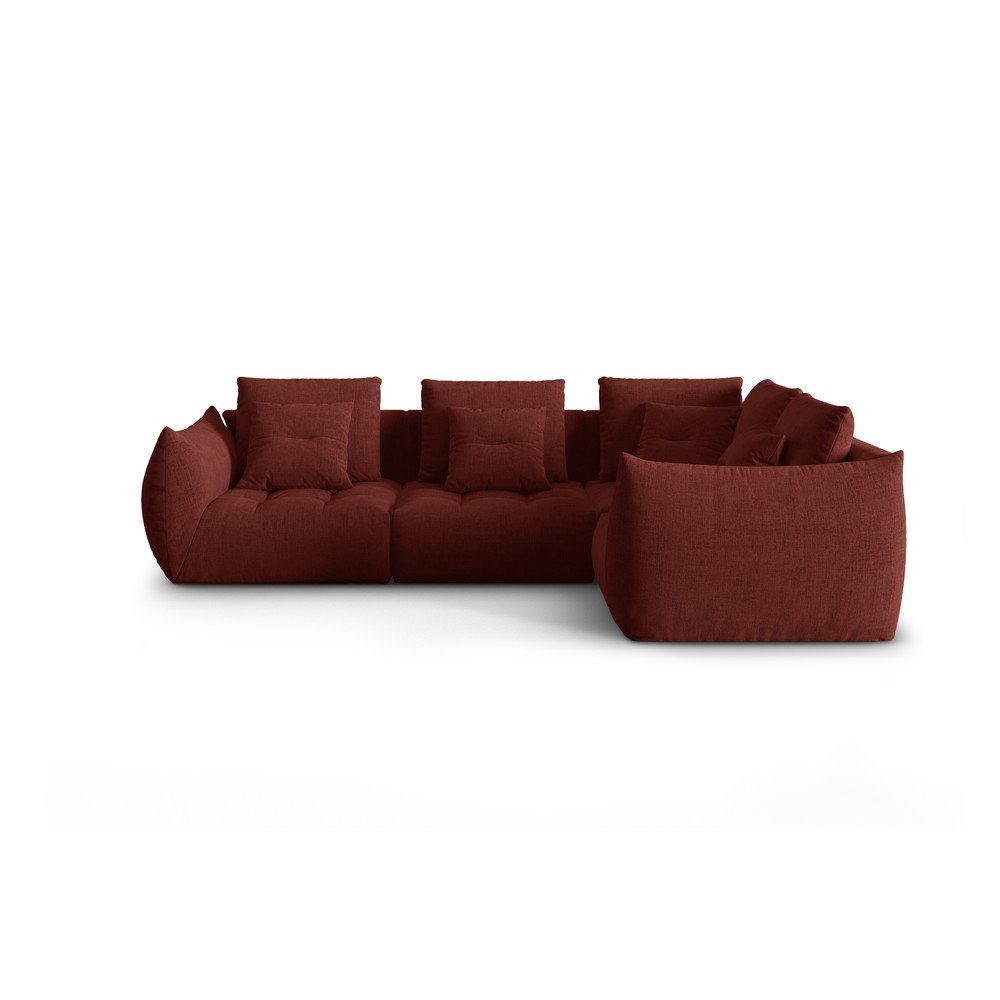 Piros sarokkanapé (jobb oldali-L alakú) Bloom – Micadoni Home