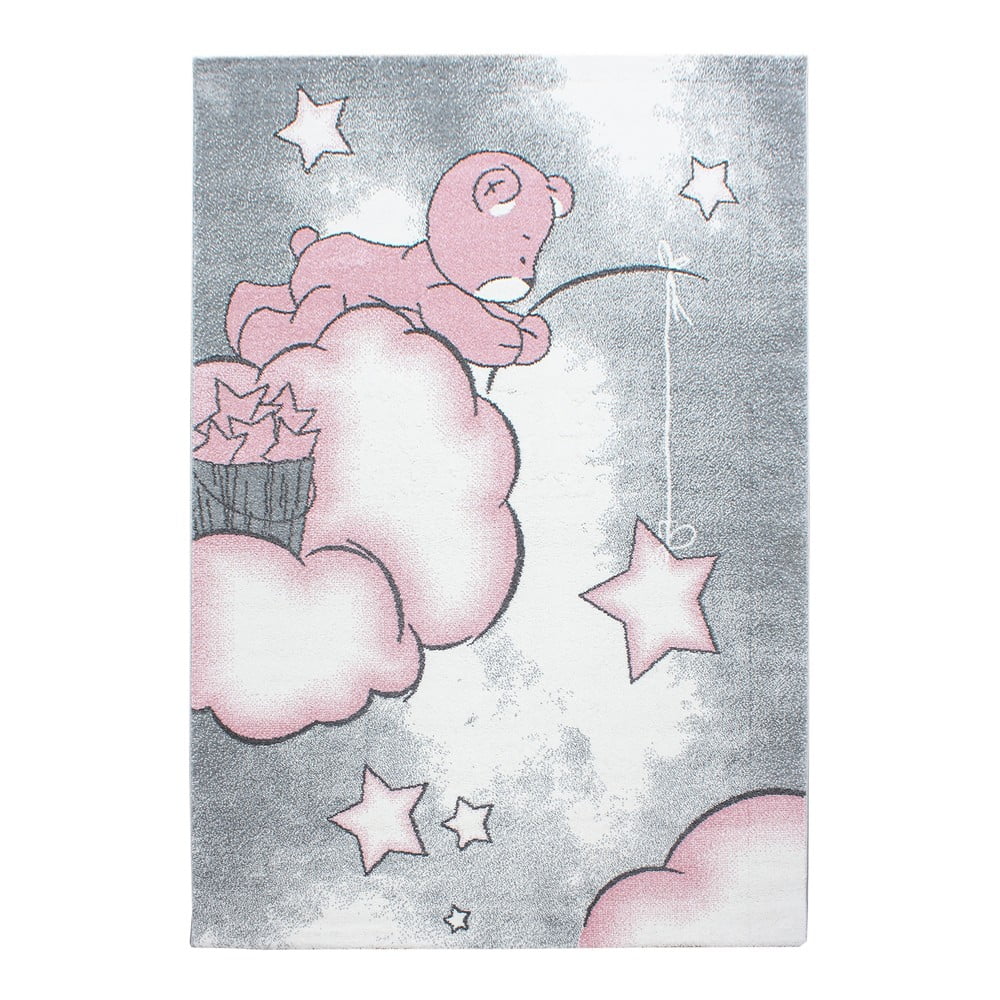 Rózsaszín-szürke gyerek szőnyeg 140x200 cm Kids – Ayyildiz Carpets