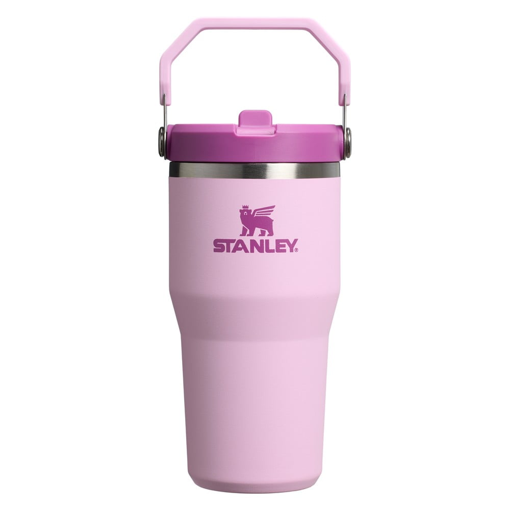 Rózsaszín termosz 600 ml IceFlow Flip Straw 2.0 – Stanley