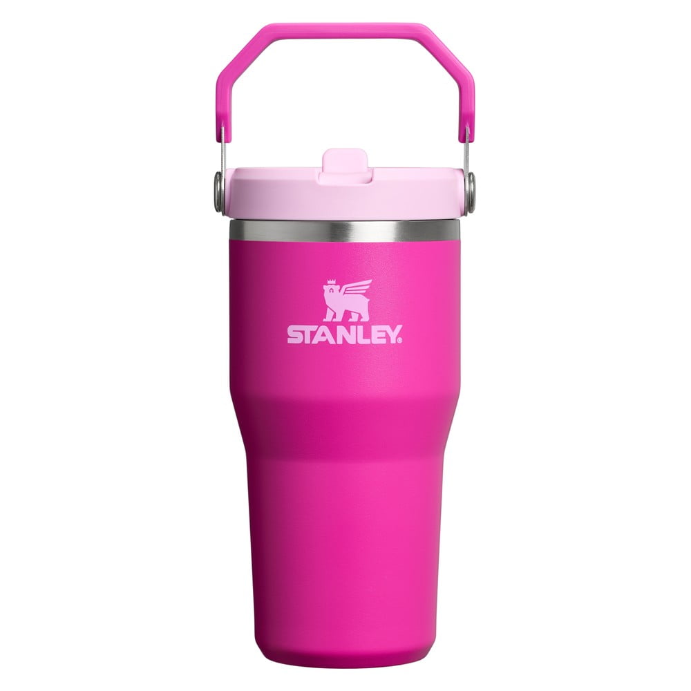 Rózsaszín termosz 600 ml IceFlow Flip Straw 2.0 – Stanley