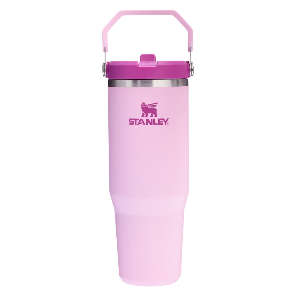 Rózsaszín termosz 890 ml IceFlow Flip Straw 2.0 – Stanley