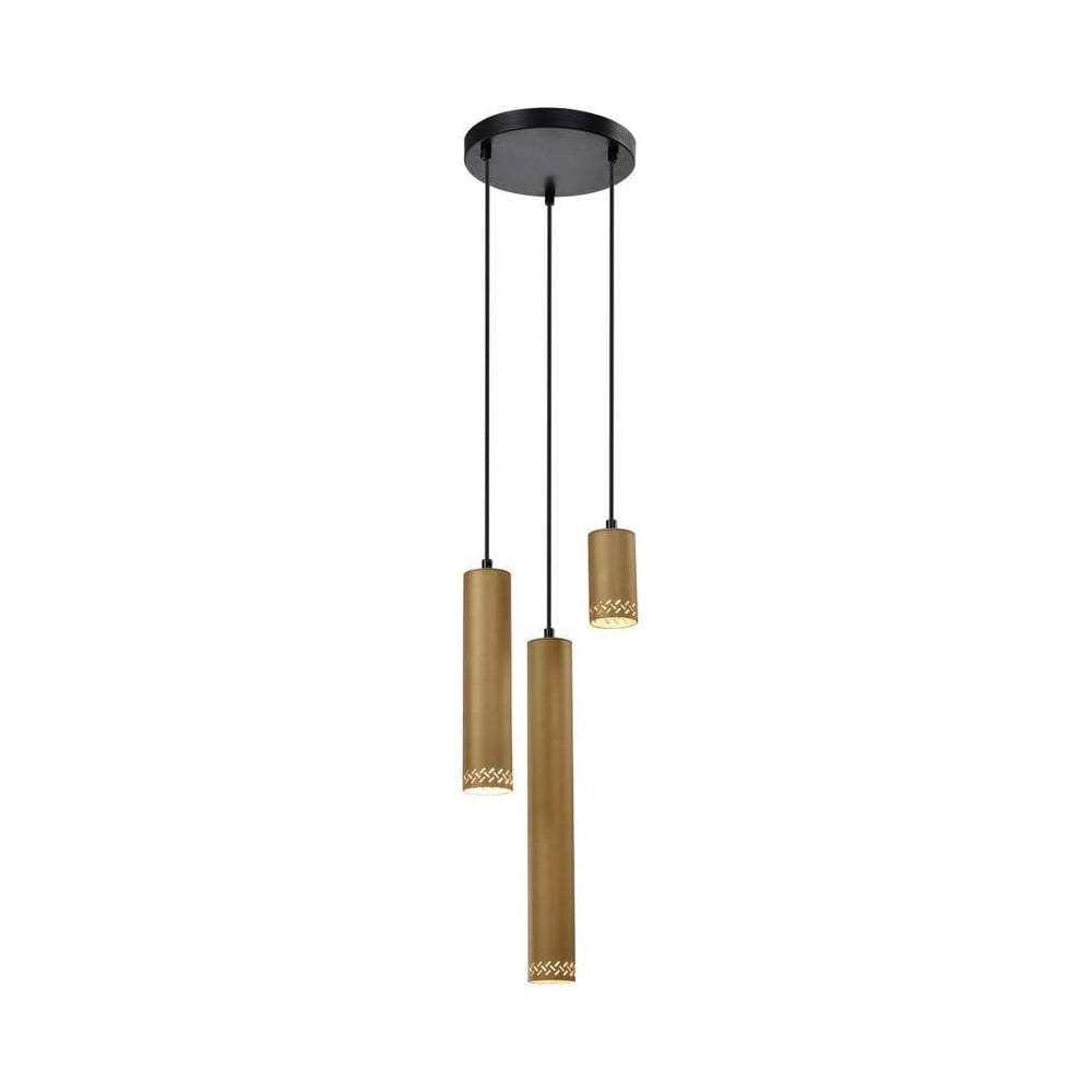 Sárga-fekete függőlámpa fém búrával ø 22 cm Tubo – Candellux Lighting