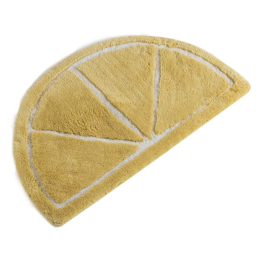 Sárga fürdőszobai kilépő 100x60 cm Limon – Foutastic