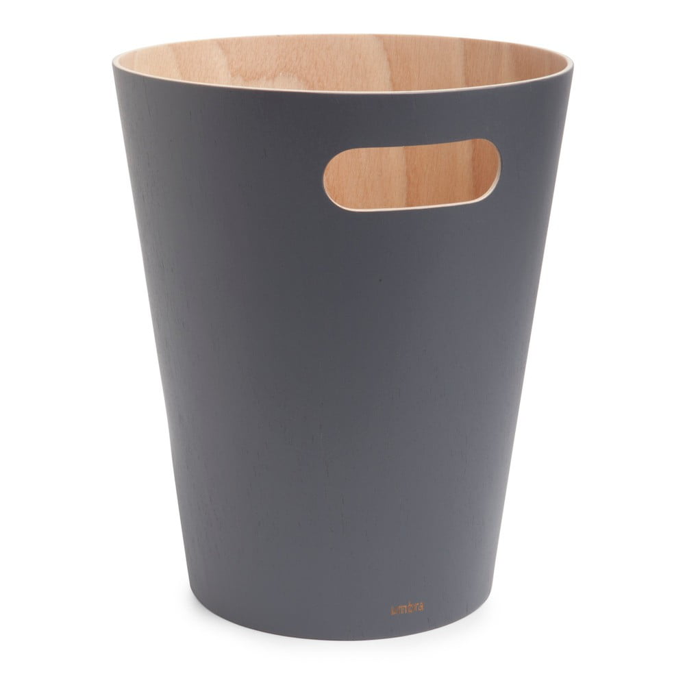 Sötétszürke fa szemetes 7