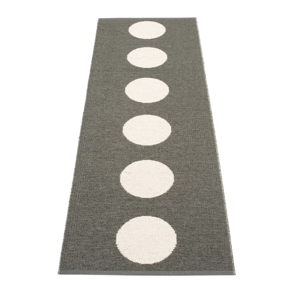 Sötétszürke kültéri-beltéri futószőnyeg 70x225 cm Vera Charcoal – Pappelina