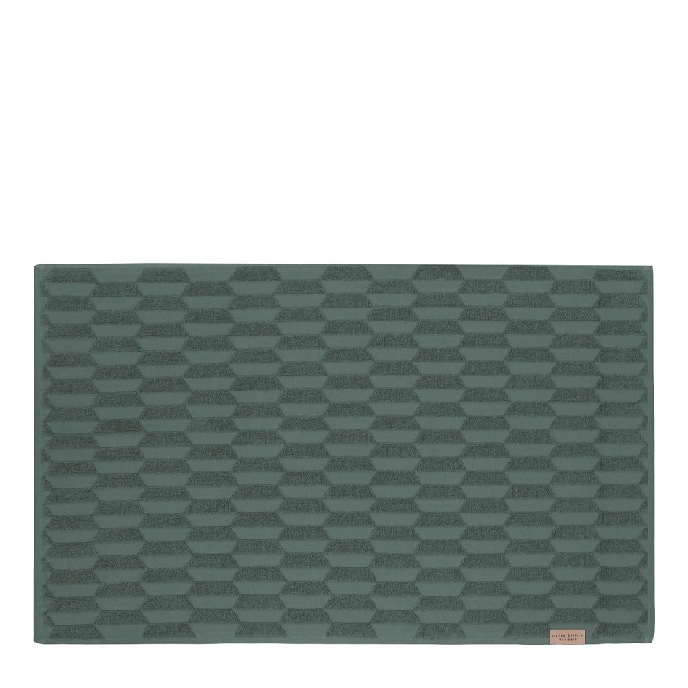 Sötétzöld fürdőszobai kilépő 50x80 cm Geo – Mette Ditmer Denmark