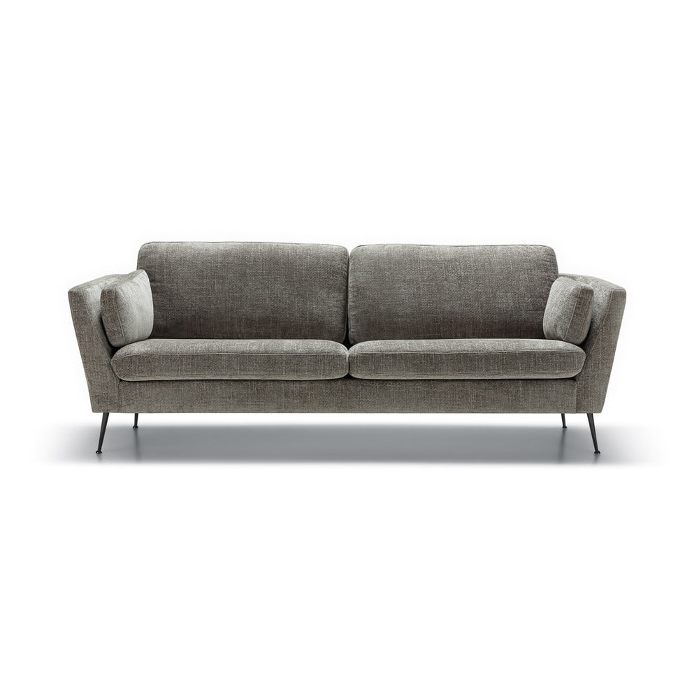 Szürke bársony kanapé 220 cm Mynta – Sits