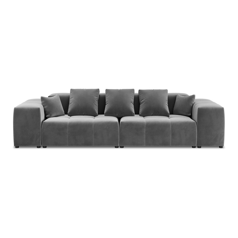 Szürke bársony kanapé 320 cm Rome Velvet - Cosmopolitan Design