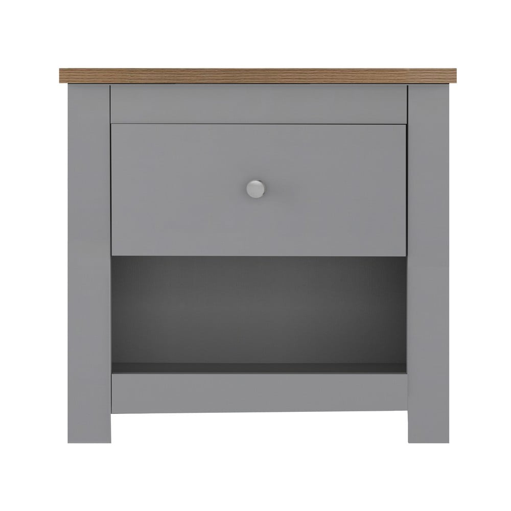 Szürke éjjeliszekrény Emerald – Støraa