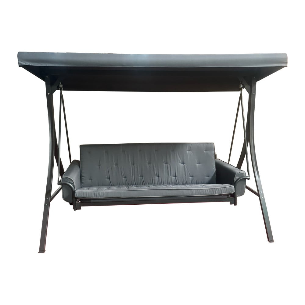 Szürke fém kerti hintaágy Madrid – Rojaplast