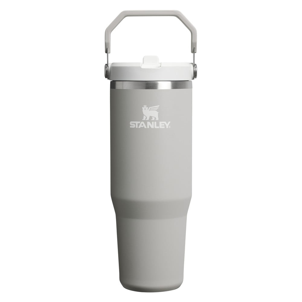 Szürkésbézs termosz 890 ml IceFlow Flip Straw 2.0 – Stanley