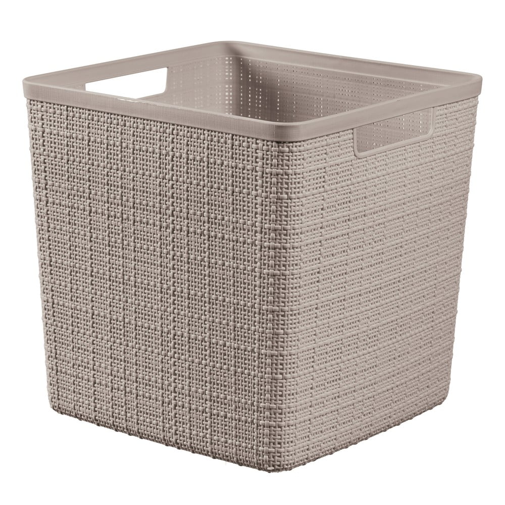 Tároló műanyag tárolókosár 28x28x27 cm Jute – Curver