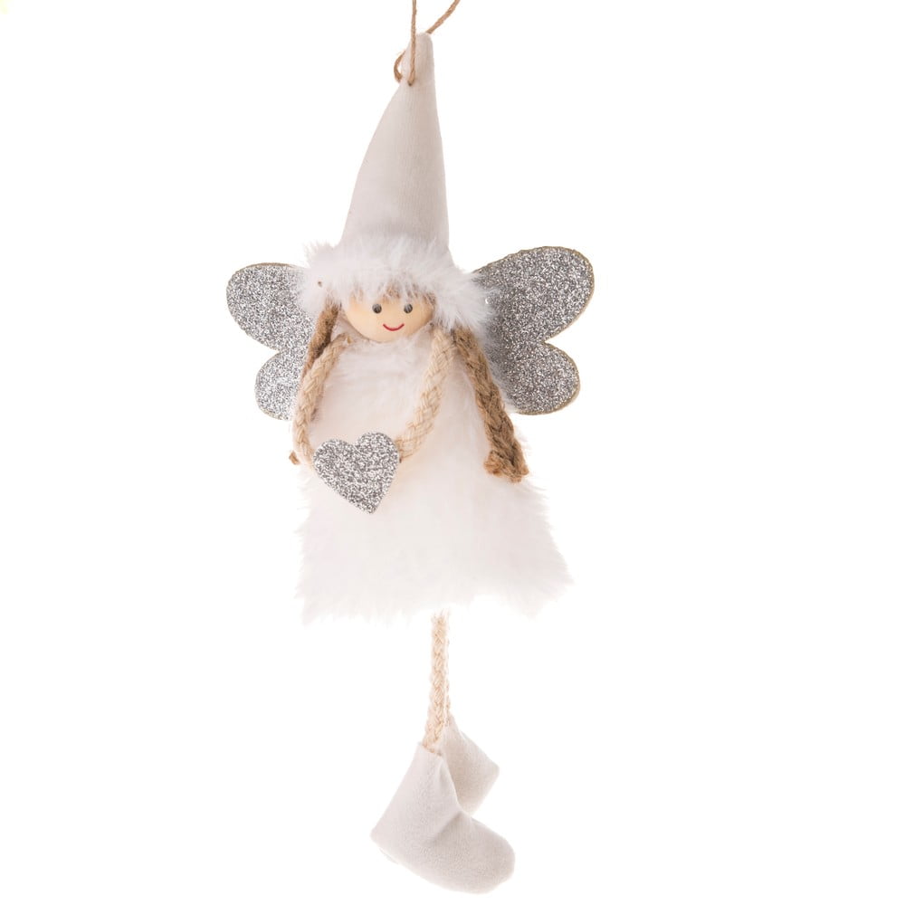 Textil karácsonyfadísz 10 cm Angel – Dakls