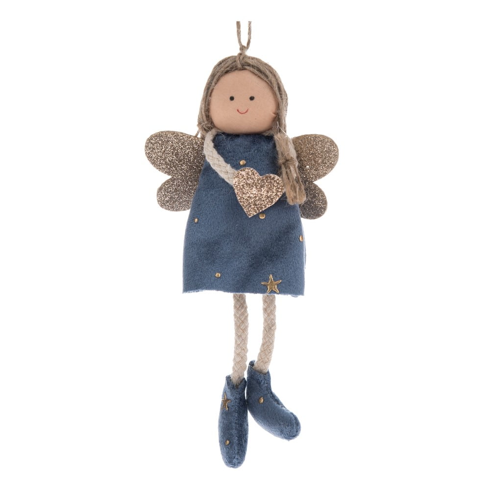Textil karácsonyfadísz 16 cm Angel – Dakls