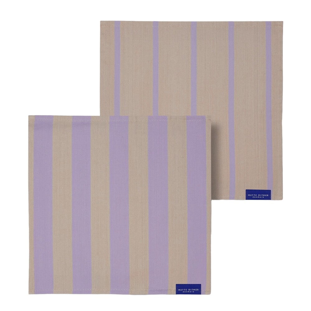 Textil szalvéta szett 2 db-os Stripes – Mette Ditmer Denmark