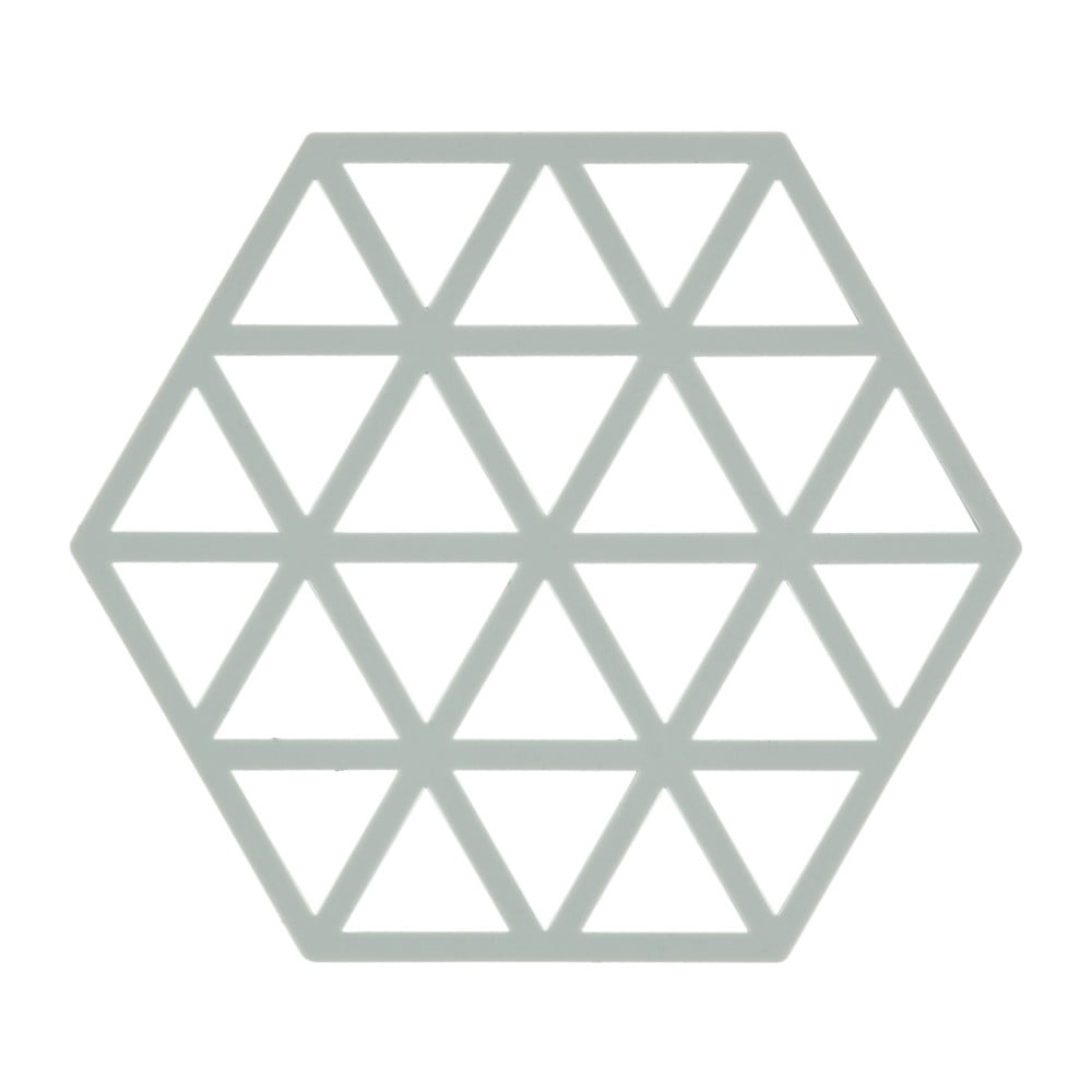 Triangles világosszürke szilikon edényalátét - Zone
