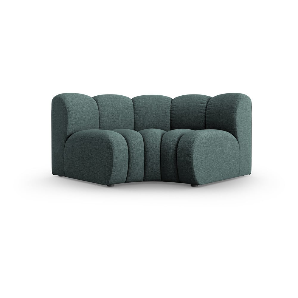 Türkiz zsenília kanapé modul (variálható sarok) Lupine – Micadoni