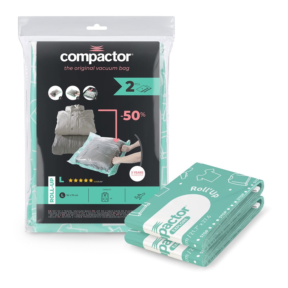 Vákuumzsák készlet 2 db-os Roll Up L – Compactor