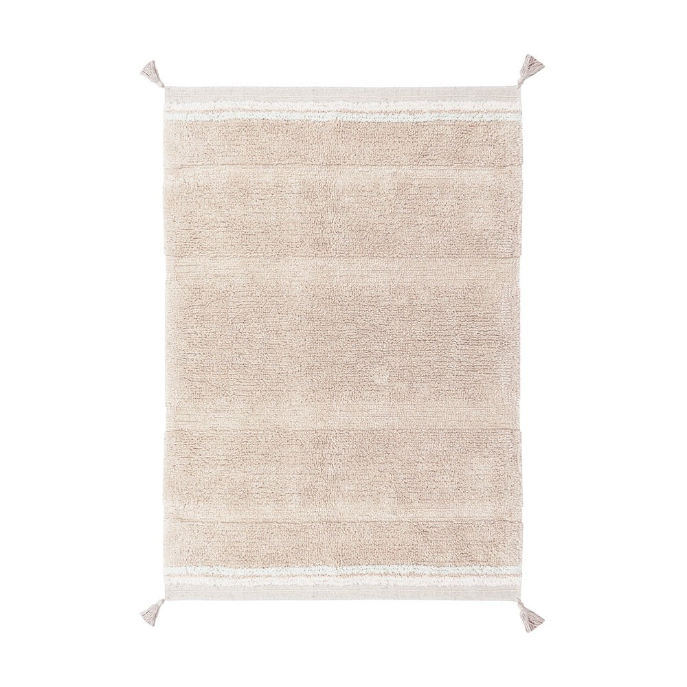 Világos rózsaszín mosható kézi szövésű pamut szőnyeg 140x200 cm Bloom Rose – Lorena Canals