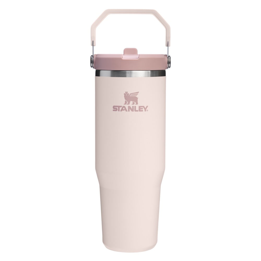 Világos rózsaszín termosz 890 ml IceFlow Flip Straw 2.0 – Stanley
