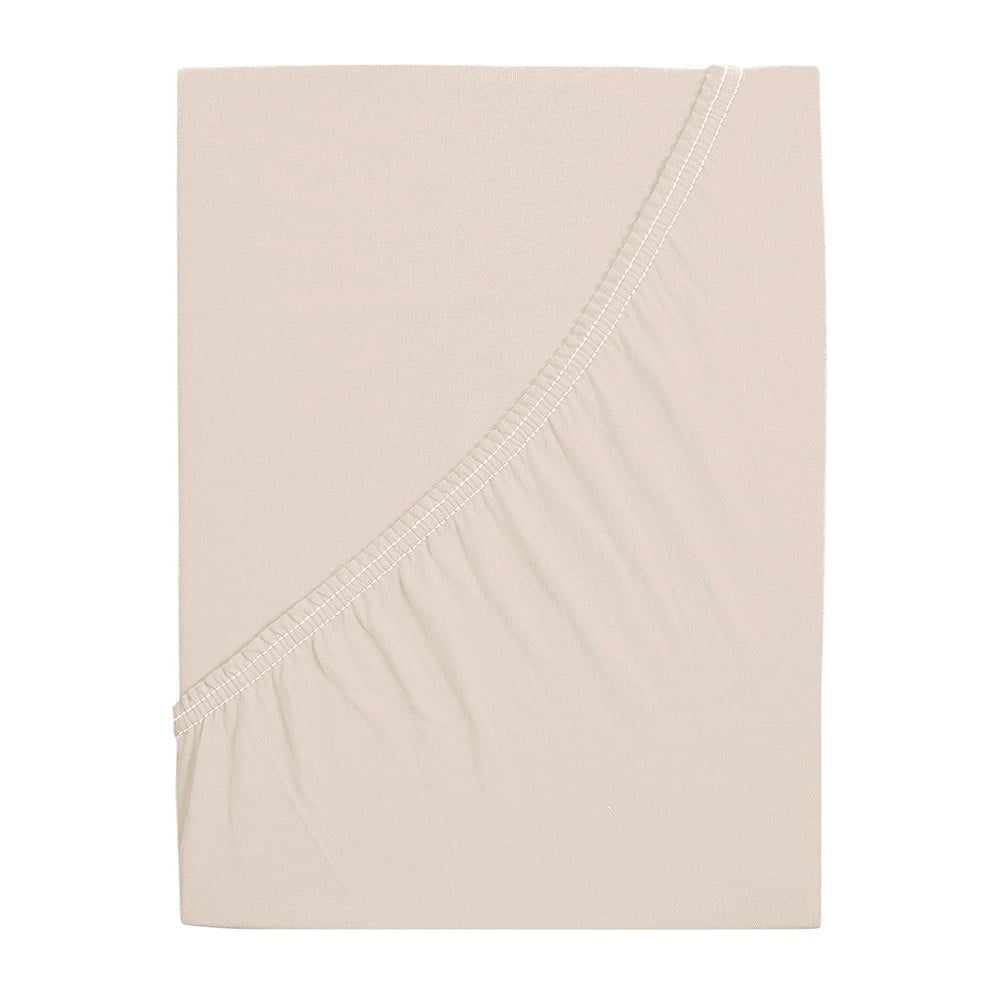 Világosbarna gumis lepedő 140x200 cm – B.E.S.