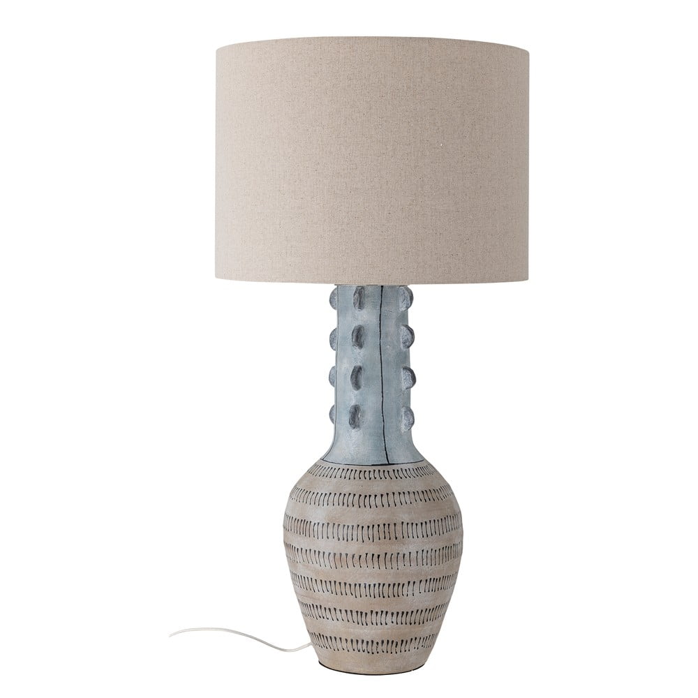 Világoskék asztali lámpa textil búrával (magasság 90 cm) Gadiela – Bloomingville