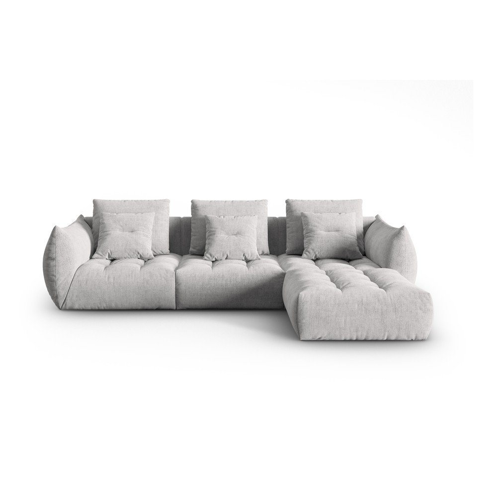 Világosszürke sarokkanapé (variálható) Bloom – Micadoni Home