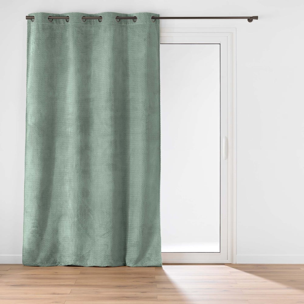 Zöld mikroflanel függöny 140x240 cm Flanela – douceur d'intérieur