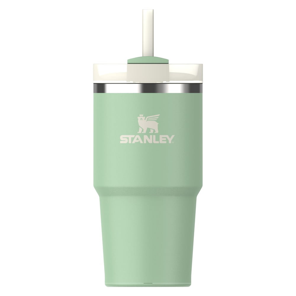 Zsályaszínű termosz szívószállal 600 ml Quencher H2.O FlowState – Stanley