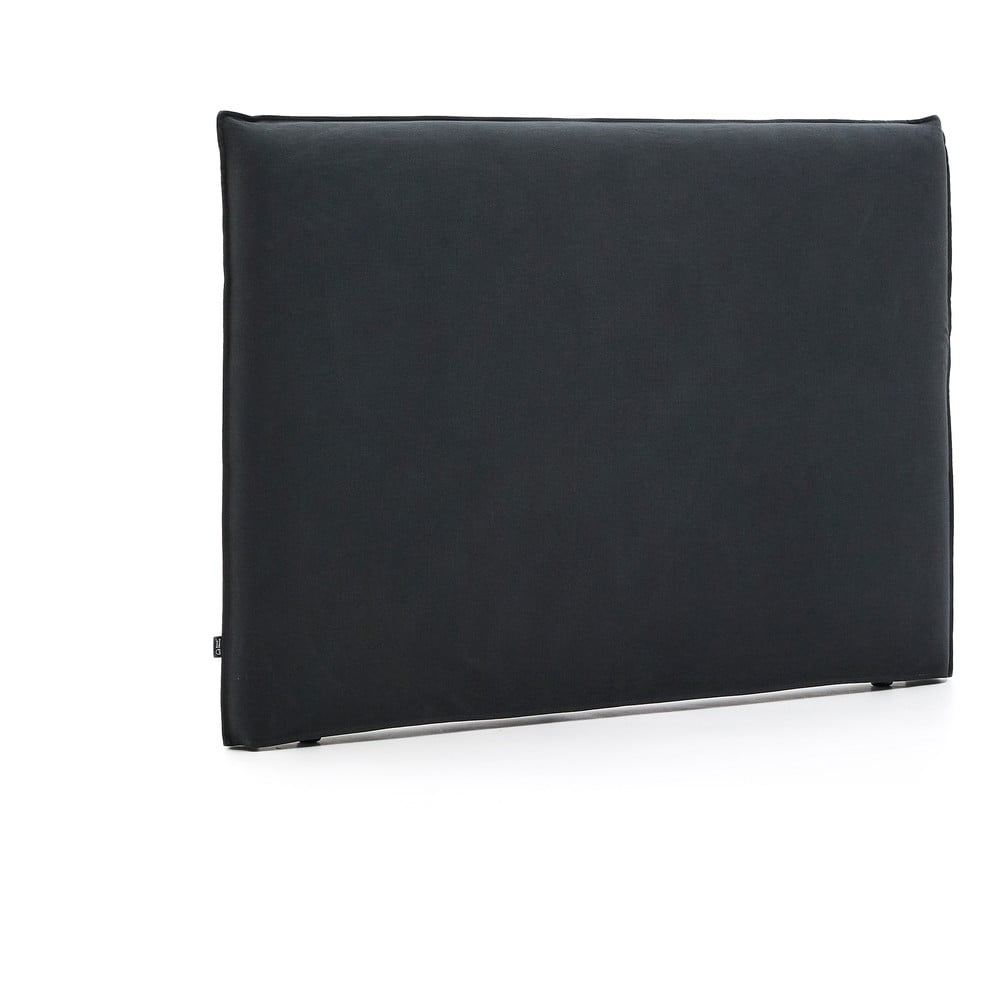 Antracitszürke kárpitozott ágytámla 180x118 cm Jaira – Kave Home
