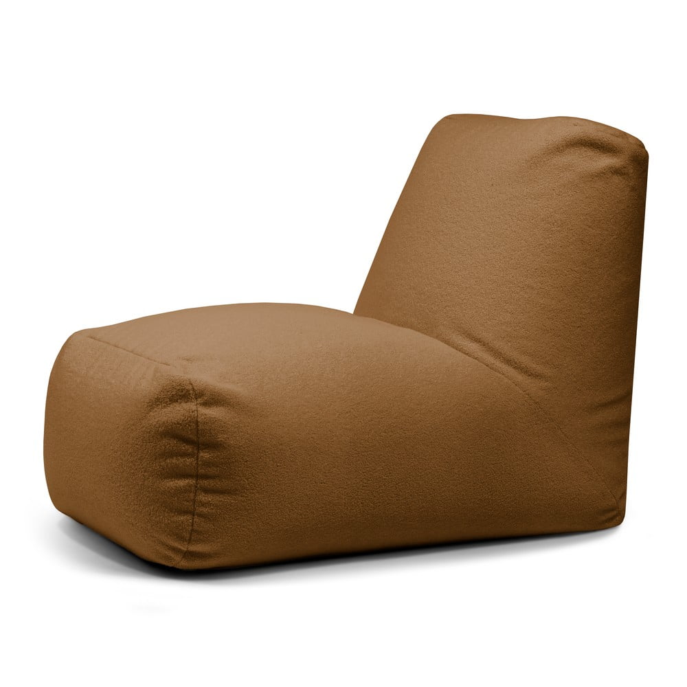 Barna buklé babzsákfotel Tube – SLOWDOWN