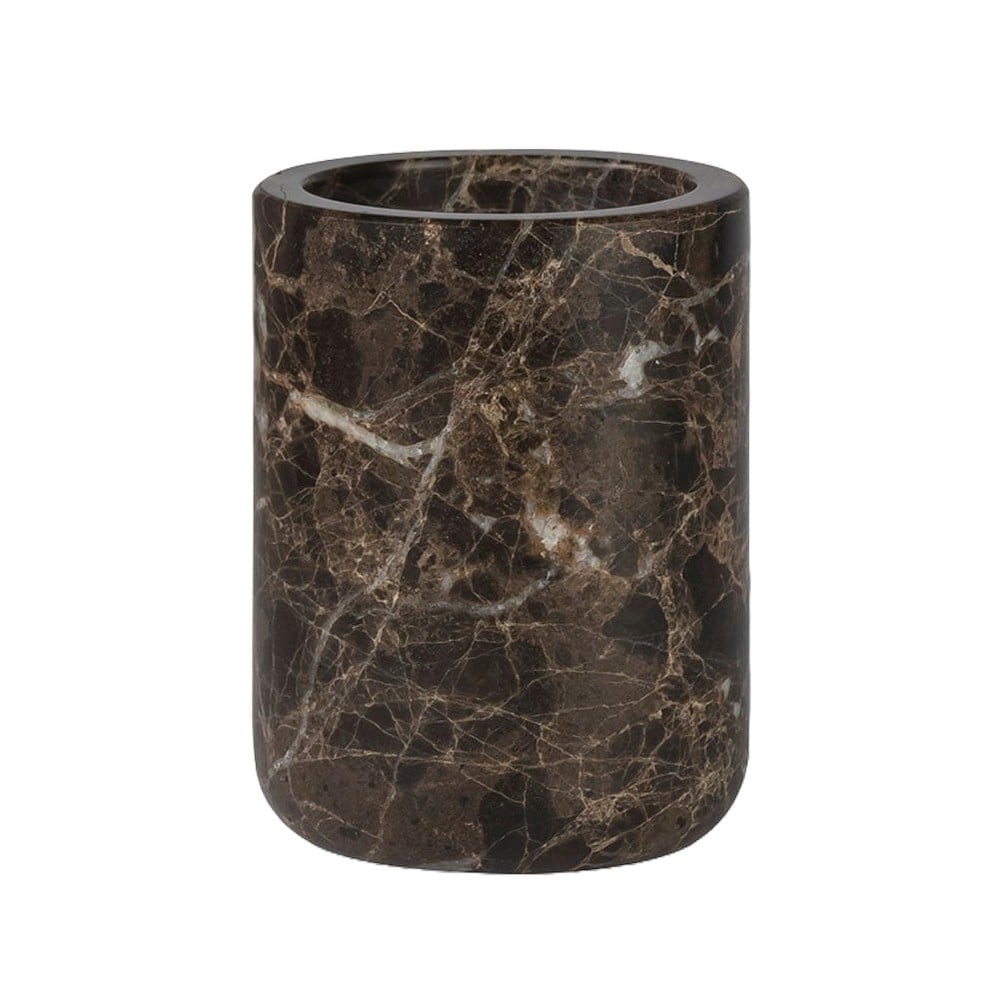 Barna márvány fogkefetartó pohár Marble – Mette Ditmer Denmark