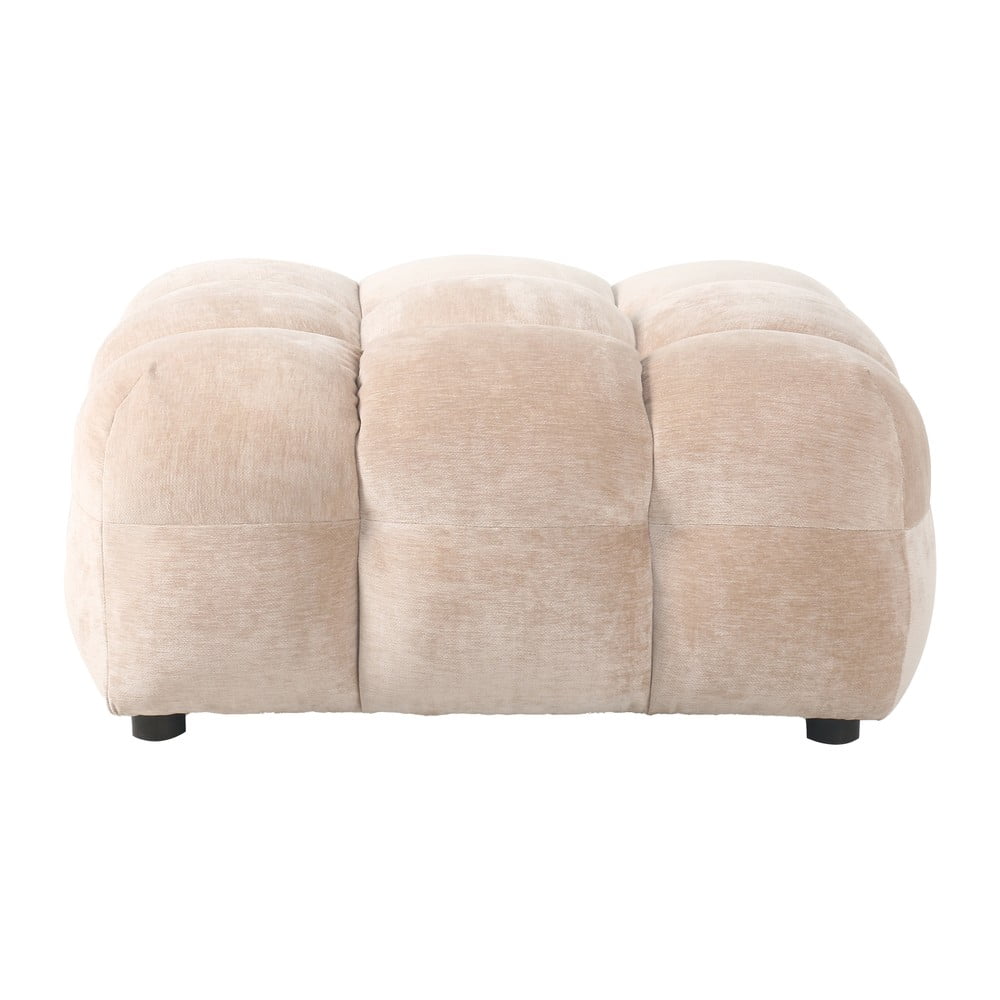 Bézs bársony lábtartó Hackman – Dutchbone