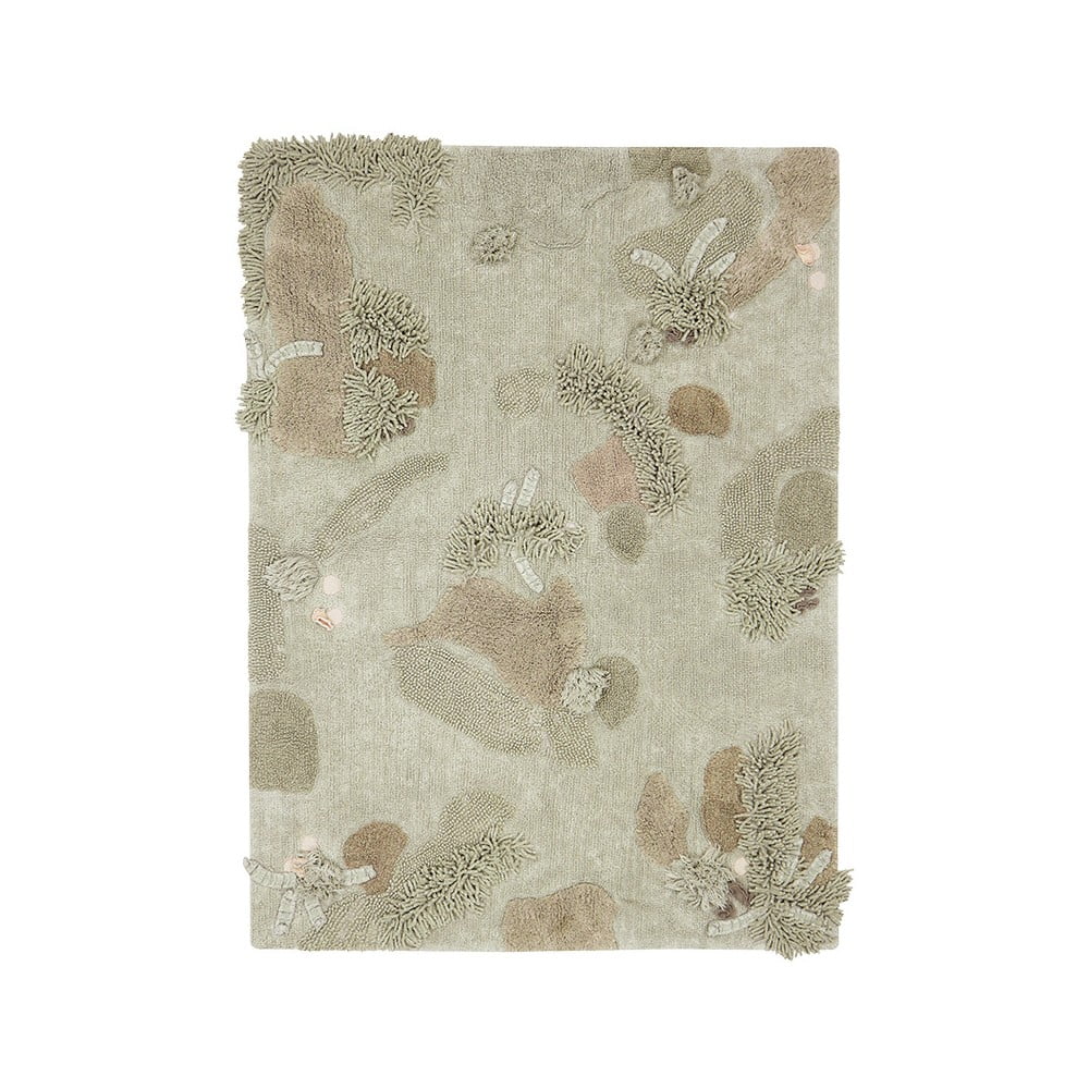 Bézs pamut gyerek játszószőnyeg 120x160 cm Mushroom Forest – Lorena Canals