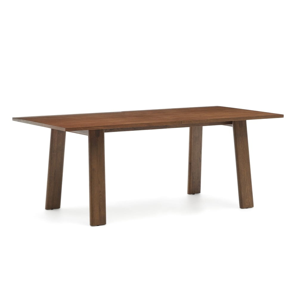 Bővíthető étkezőasztal diófa dekoros asztallappal