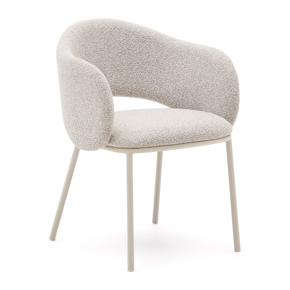 Elefántcsont színű étkezőszék Maina – Kave Home