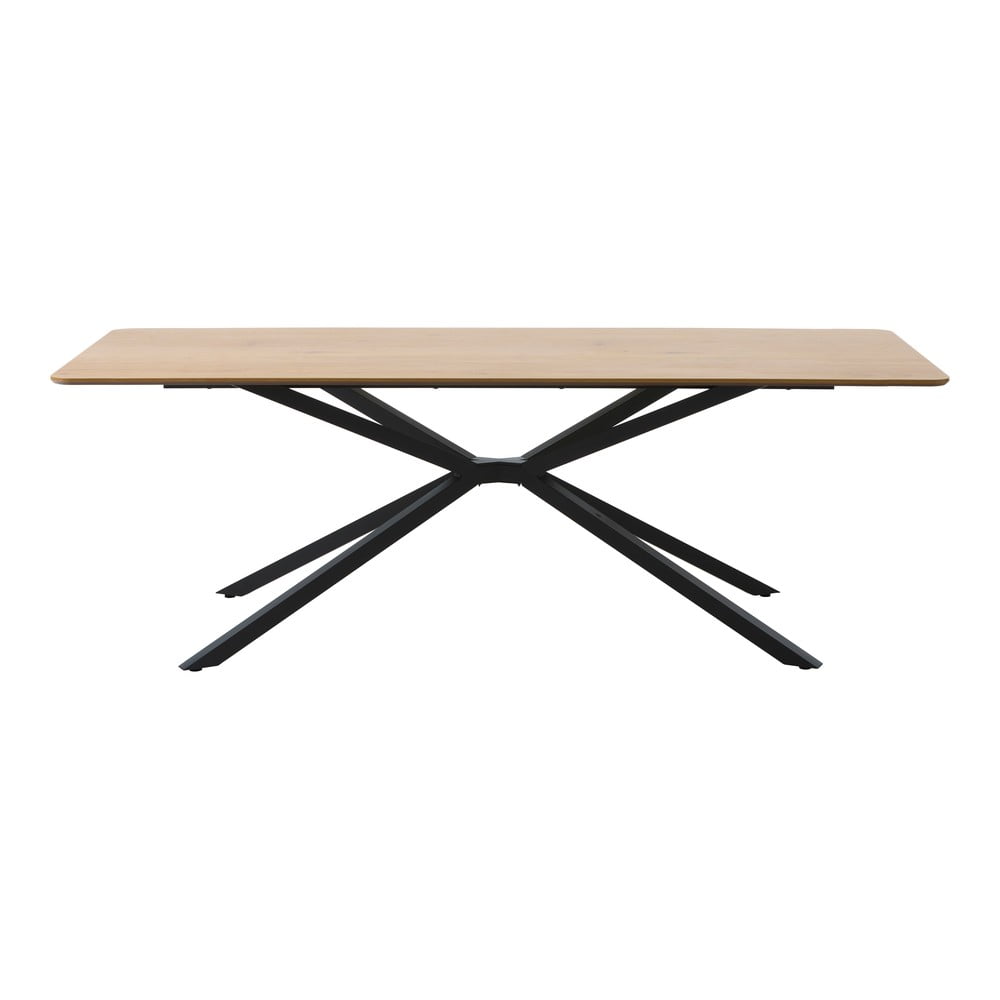 Étkezőasztal tölgyfa dekoros asztallappal 100x200 cm Cesura – Unique Furniture