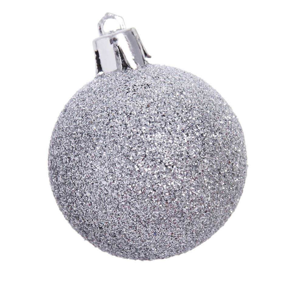 Ezüstszínű karácsonyfadísz készlet 12 db-os ⌀ 4 cm - Casa Selección