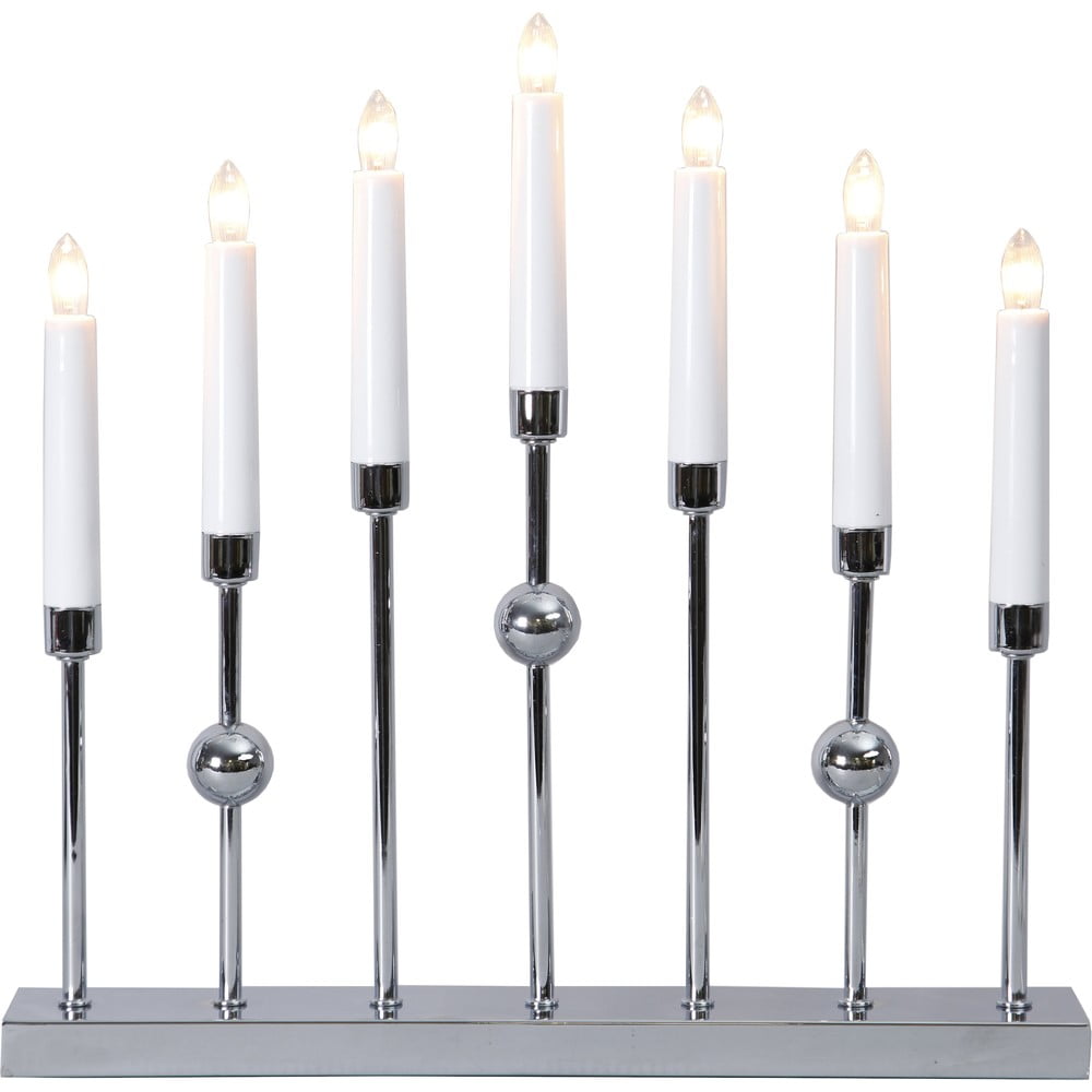 Ezüstszínű konnektorhoz csatlakoztatható fénydekoráció Gustavo – Star Trading