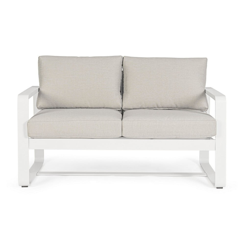 Fehér alumínium kerti kanapé Merrigan   – Bizzotto