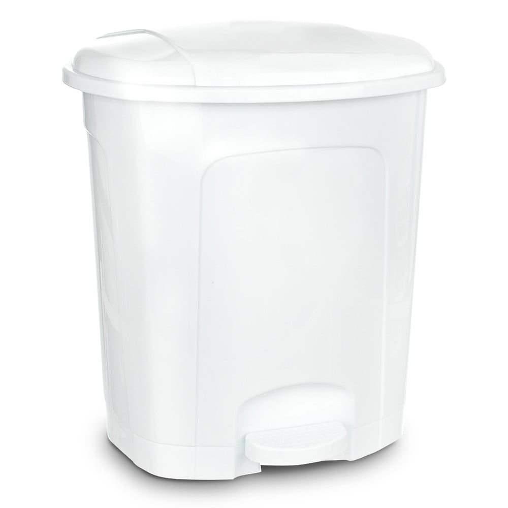 Fehér műanyag pedálos szemetes 30 l – Orion