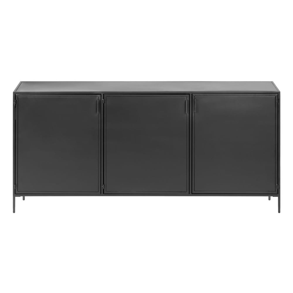 Fekete acél komód 160x72x35 cm Shantay – Kave Home