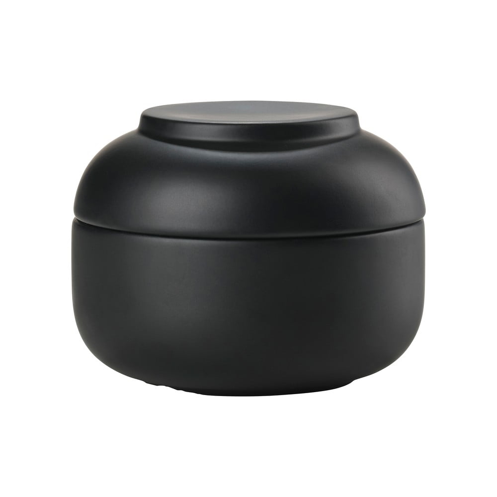 Fekete agyagkerámia fürdőszobai rendszerező vattakorongokhoz Sensu – Zone