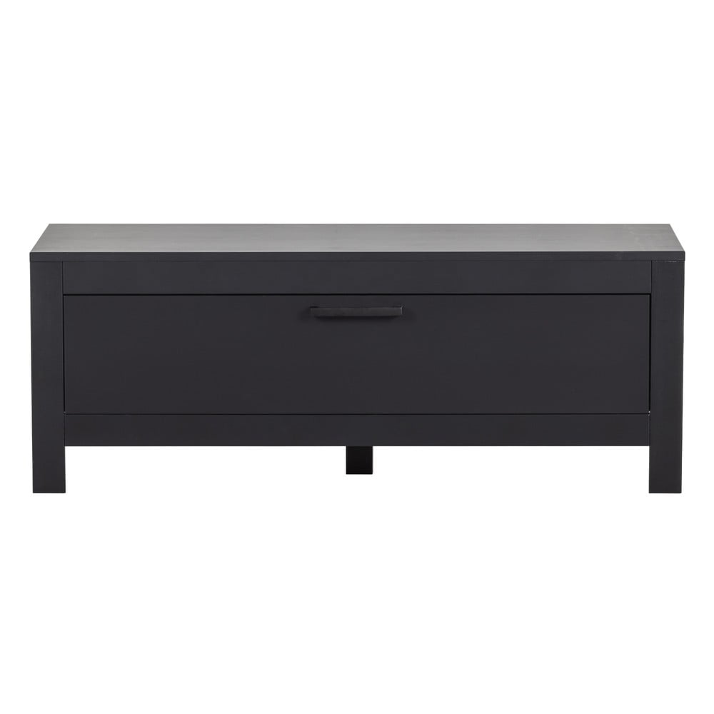 Fekete borovi fenyő TV-állvány 120x45x40 cm Bonk – WOOOD