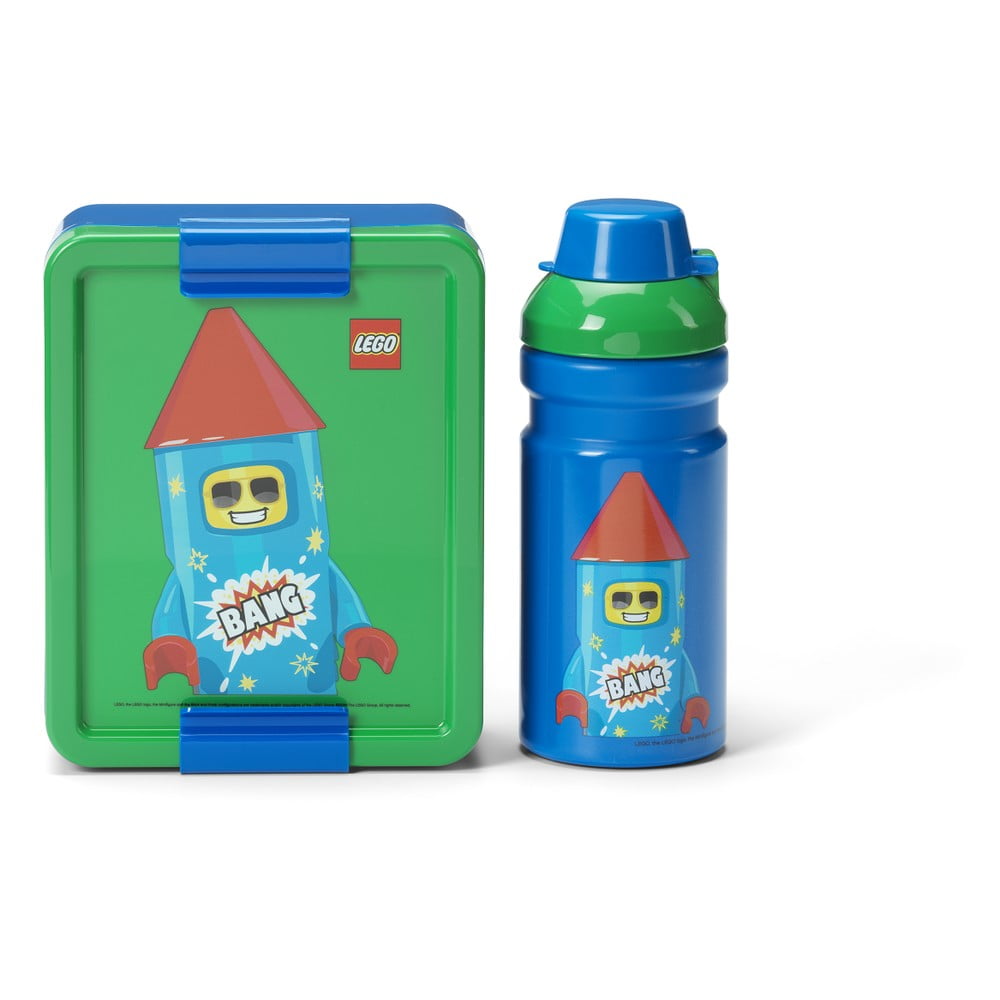 Gyerek uzsonnás doboz palackkal Rocket – LEGO®